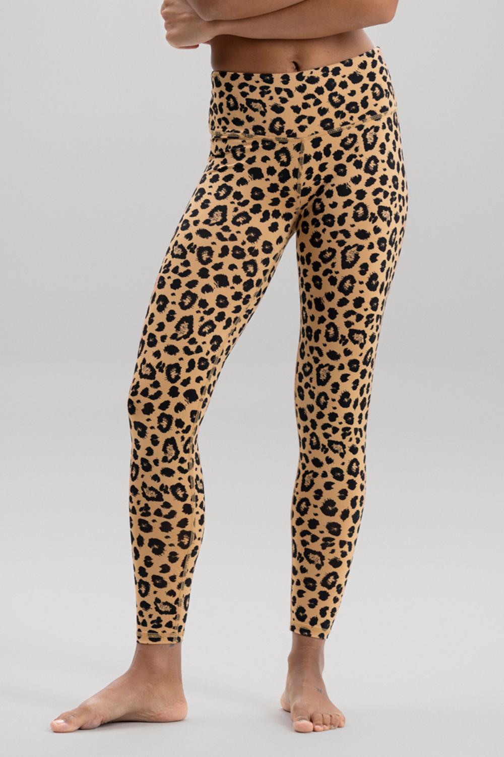 Cropped Leggings Leo Biscuit | Hey Honey Yoga & Active Wear