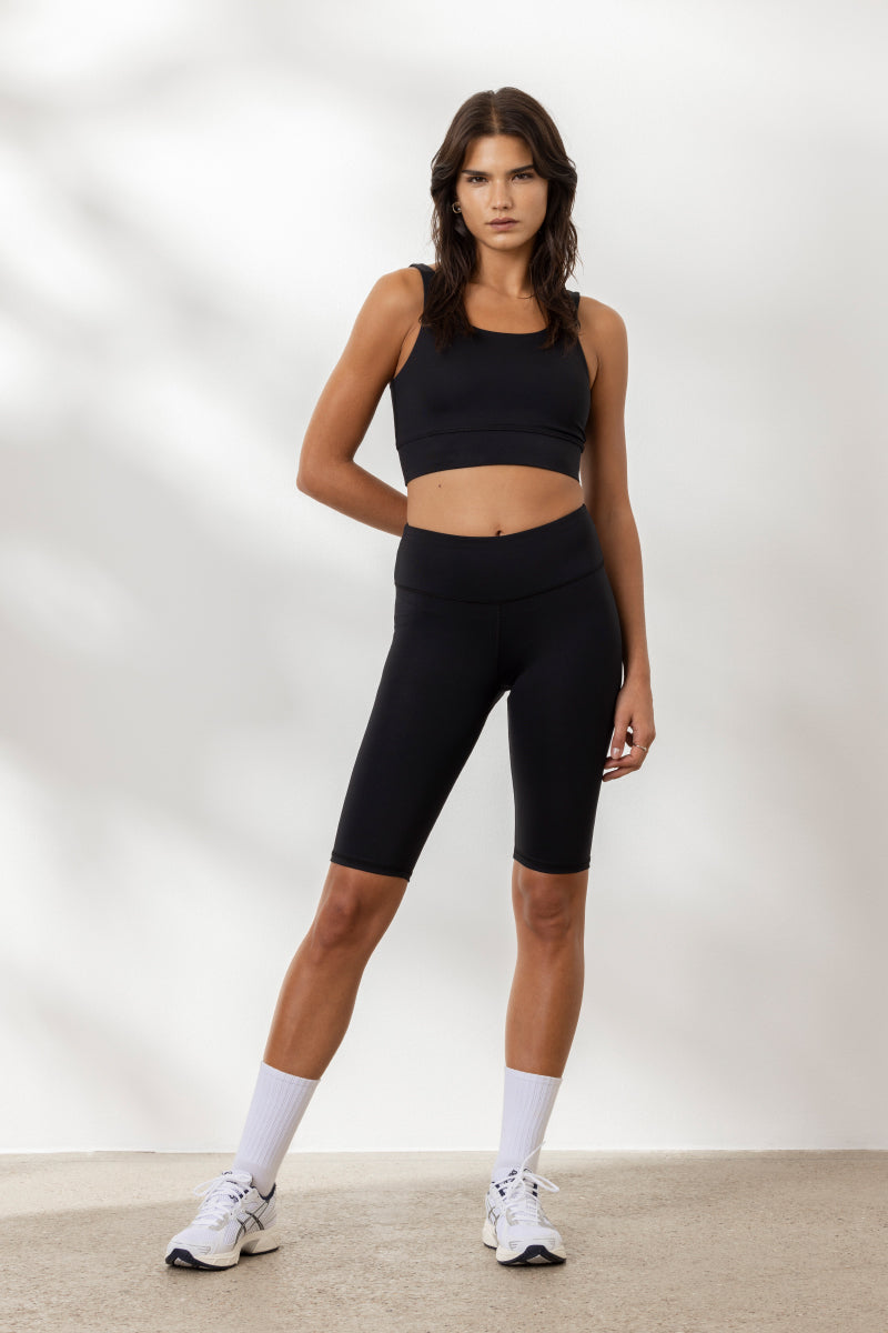 Long Biker Black | Hey Honey Yoga & Active Wear