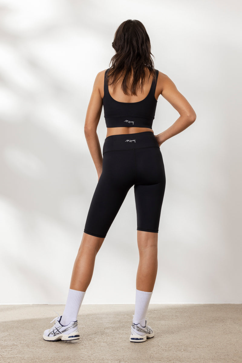 Long Biker Black | Hey Honey Yoga & Active Wear