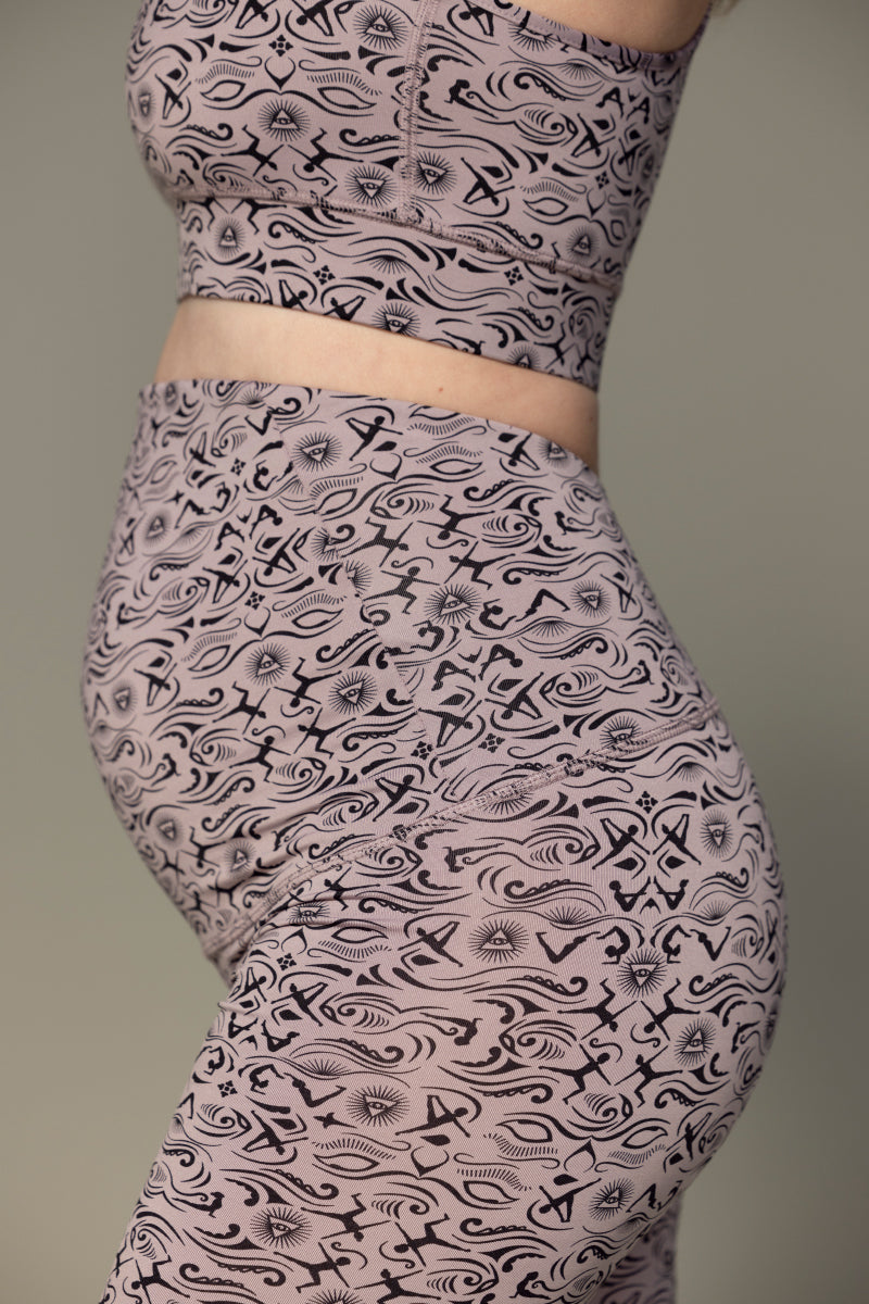 Maternity Leggings Samadhi Dove | Hey Honey Yoga & Active Wear