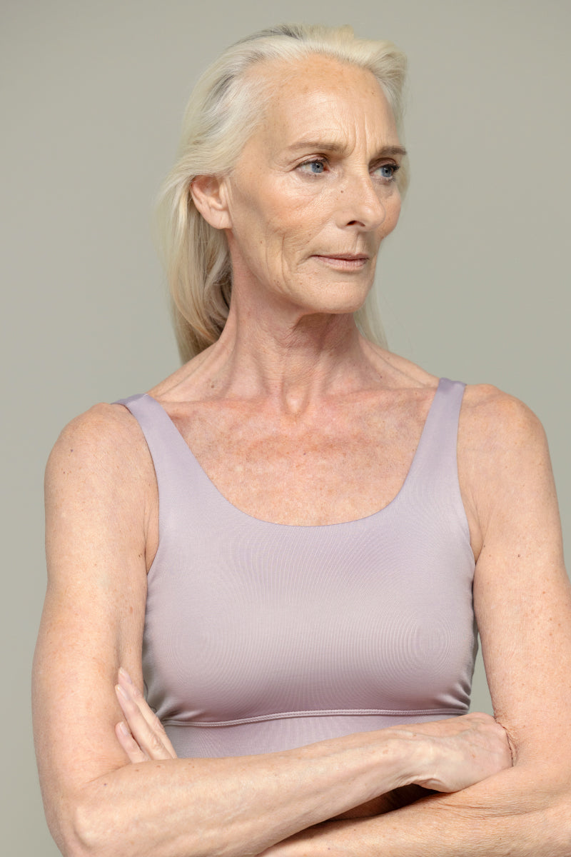 Bustier Unicolor Dove | Hey Honey Yoga & Active Wear