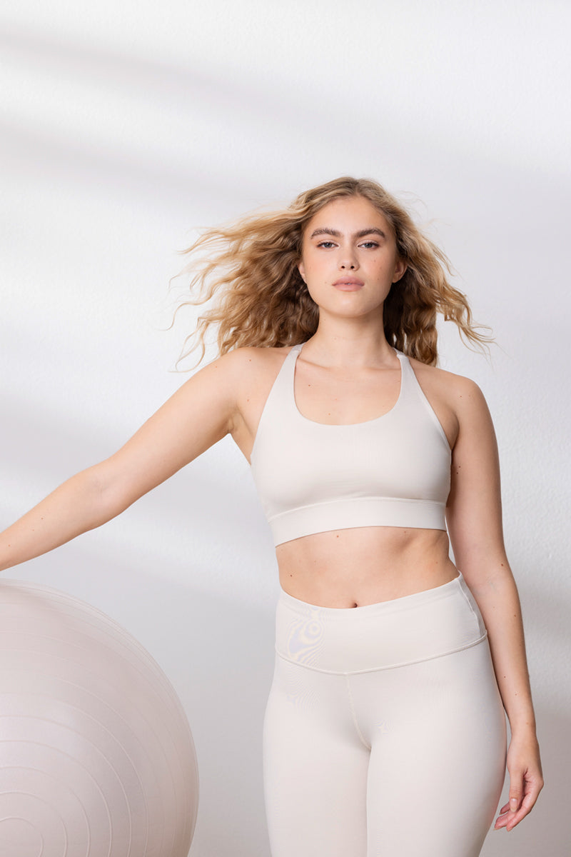 Criss-Cross Bra Moonbeam | Hey Honey Yoga & Active Wear