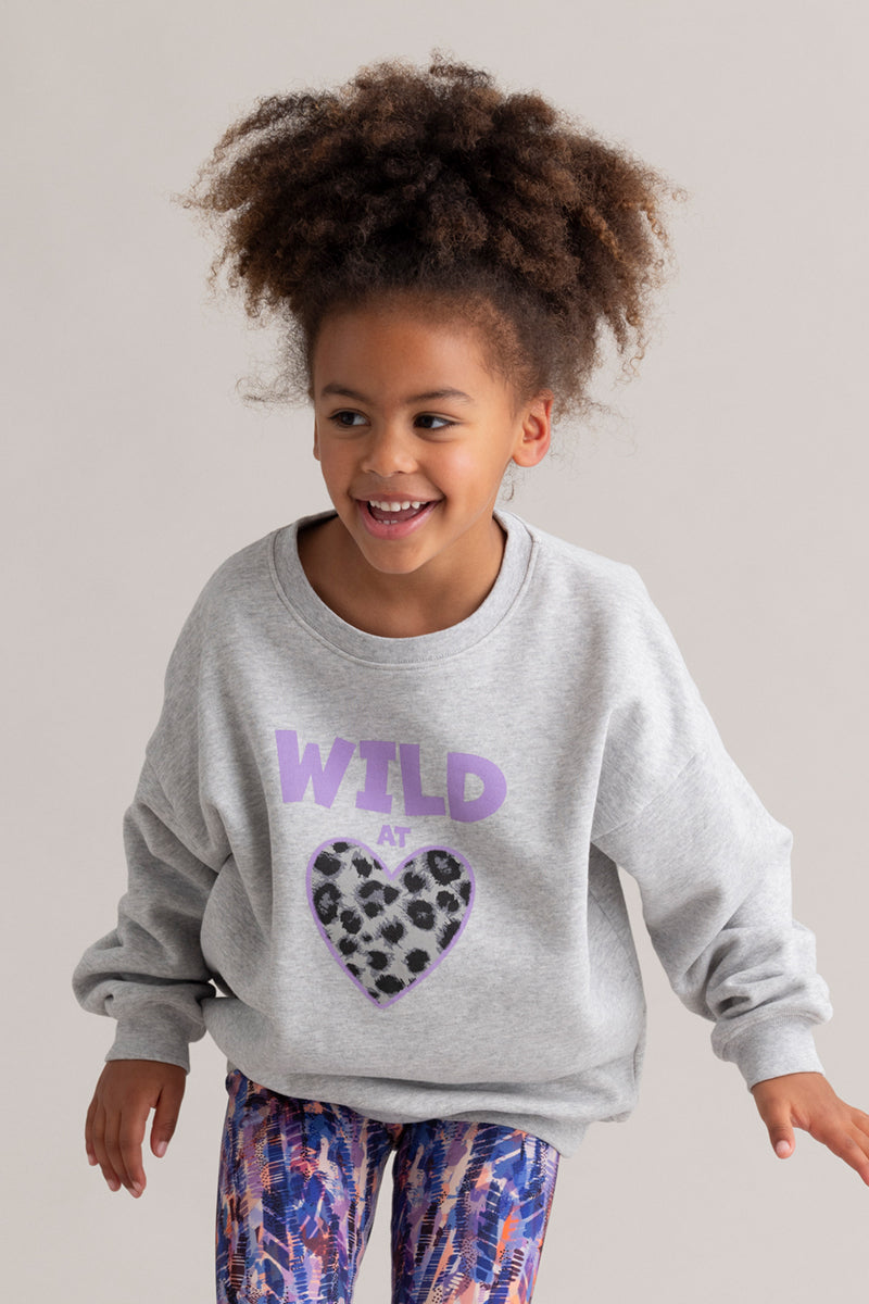 Kids Sweatshirt Wild At Heart | Hey Honey & Active Wear