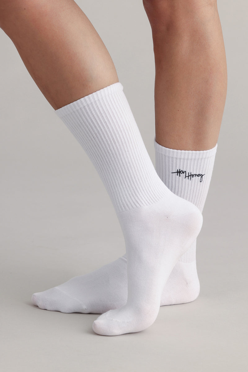 Socks White | Hey Honey & Active Wear