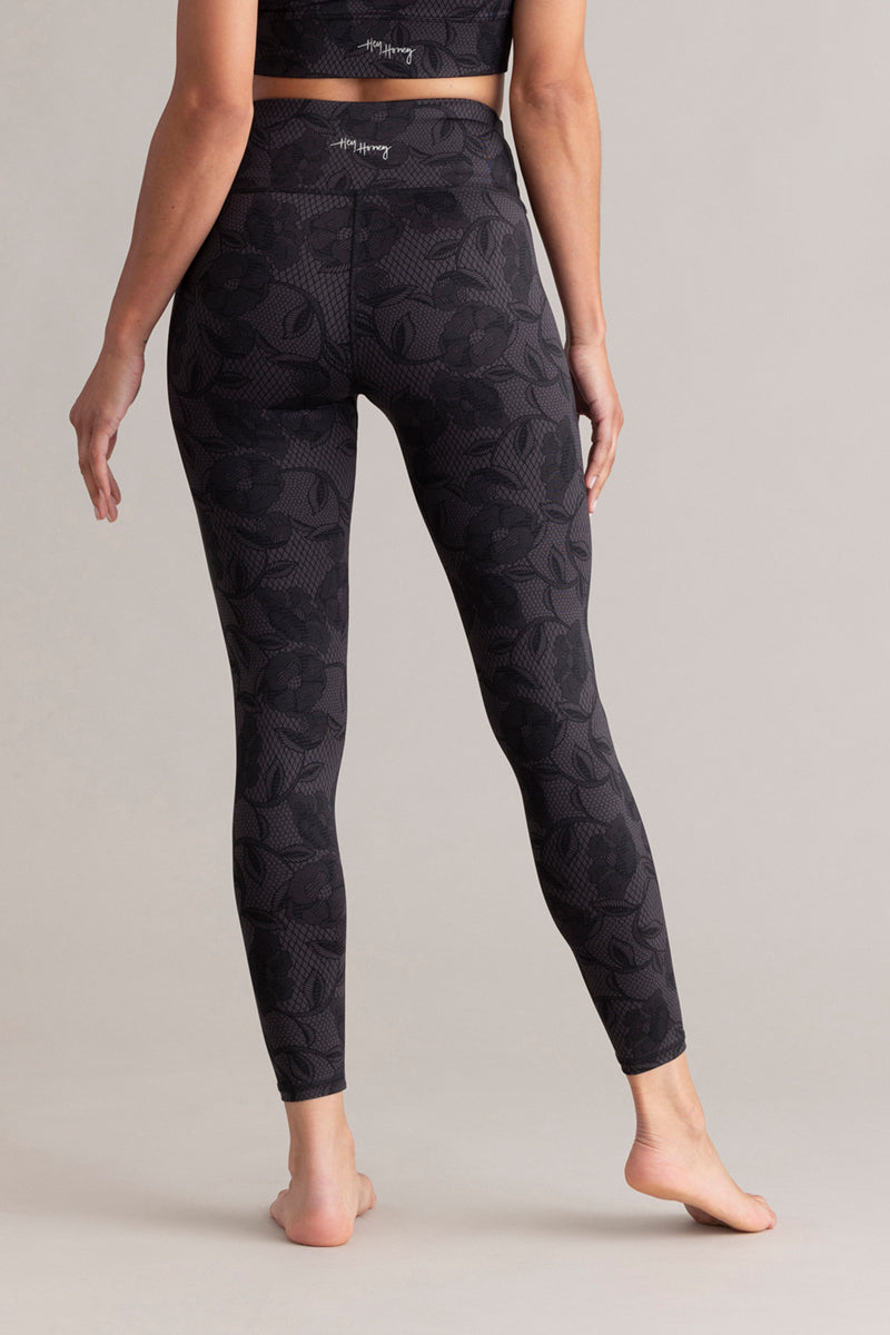 Cropped Leggings Dark Lace | Hey Honey & Active Wear