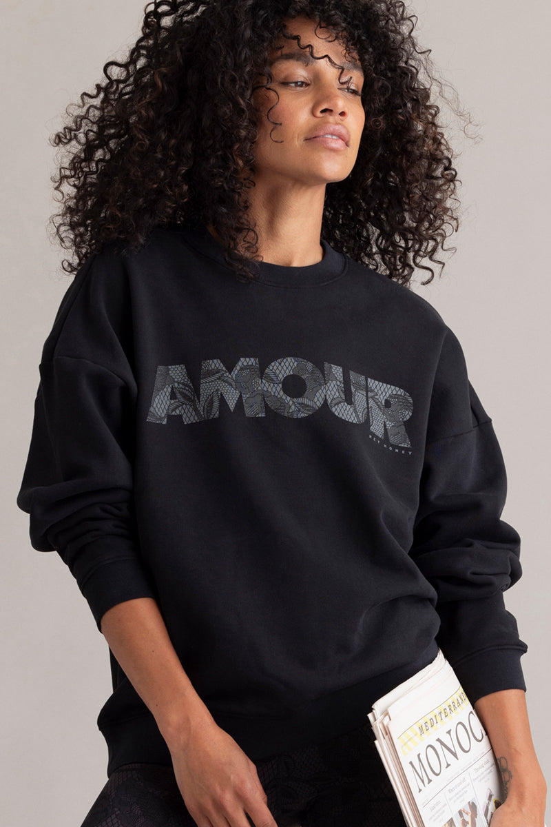 Sweatshirt Amour Black | Hey Honey & Active Wear