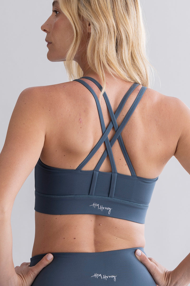 High-Waist Cropped Leggings Cotton Touch Teal | Hey Honey & Active Wear