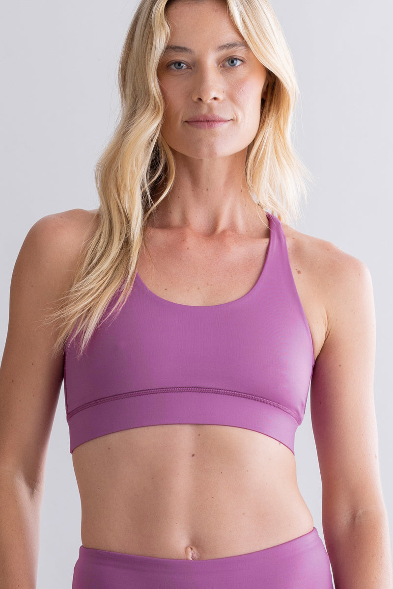 Criss-Cross Bra Striking Purple | Hey Honey & Active Wear