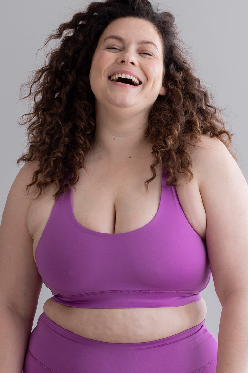 Criss-Cross Bra Striking Purple | Hey Honey & Active Wear