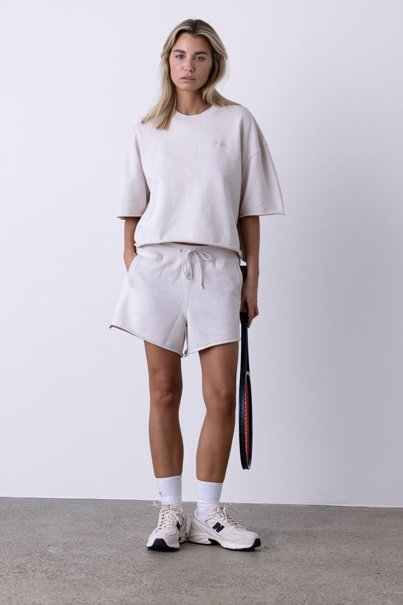 Short Sleeve Sweat Off White