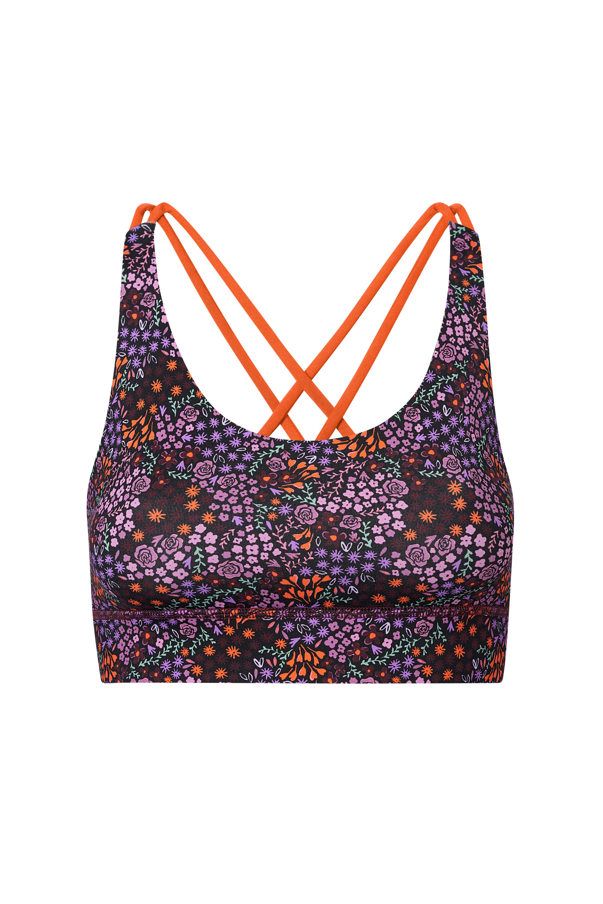 Criss-Cross Bra Millefleurs | Hey Honey Yoga & Active Wear