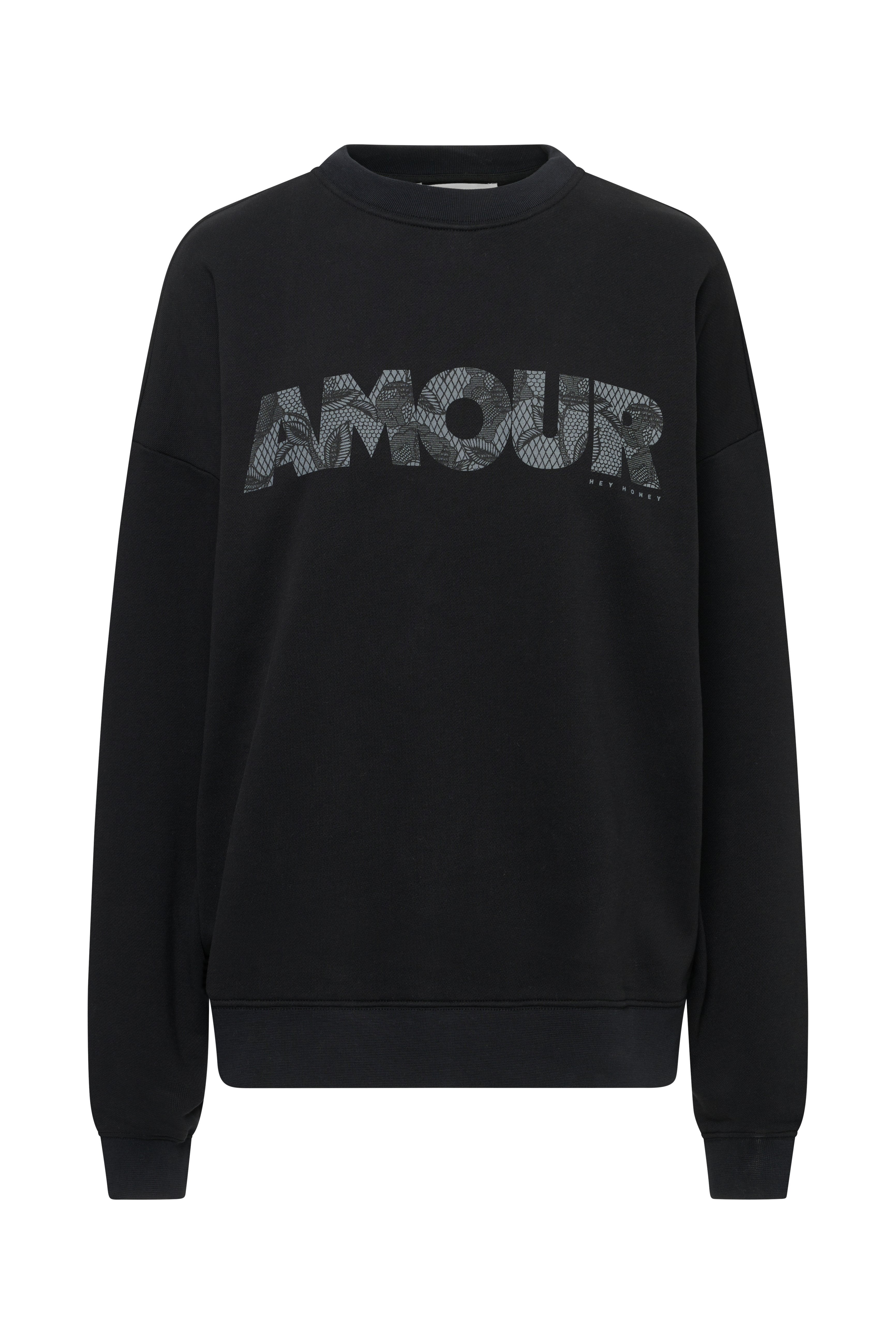 Sweatshirt Amour Black | Hey Honey & Active Wear
