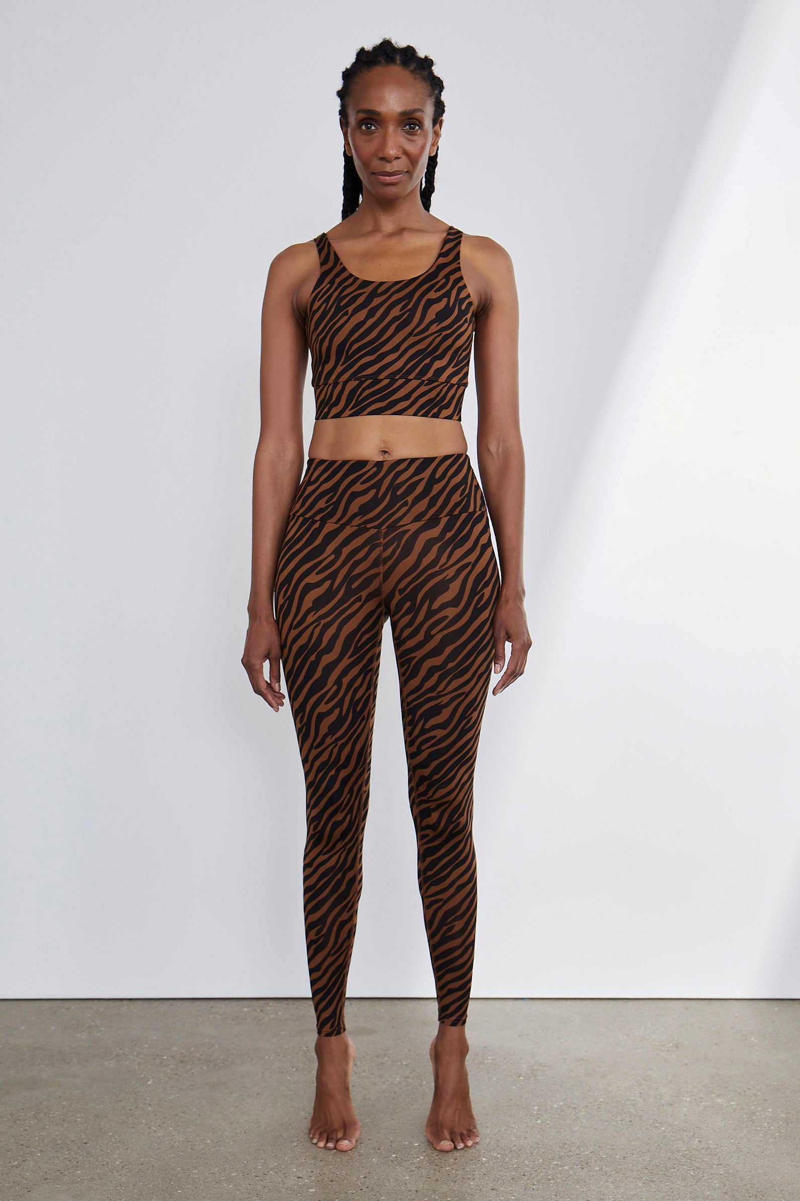 Leggings Zebra Toffee | Hey Honey Yoga & Active Wear
