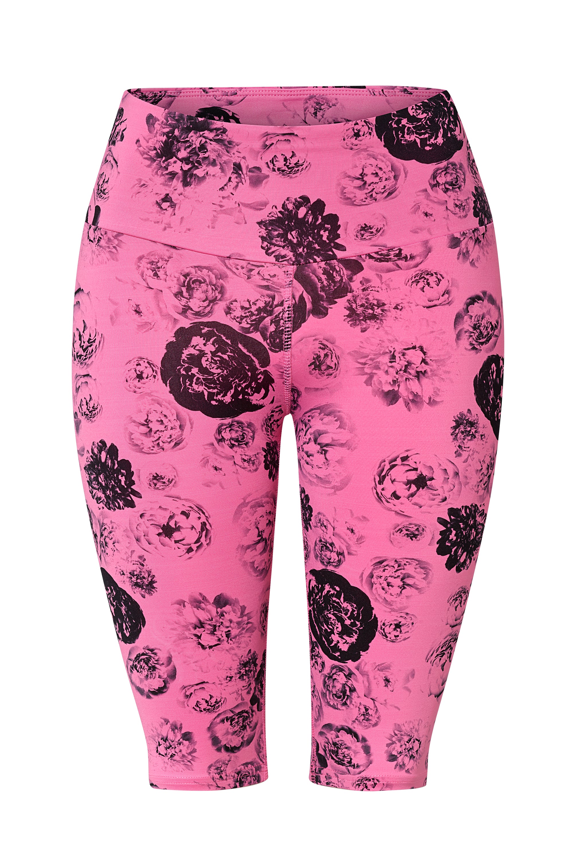 Long Biker Roses | Hey Honey Yoga & Active Wear