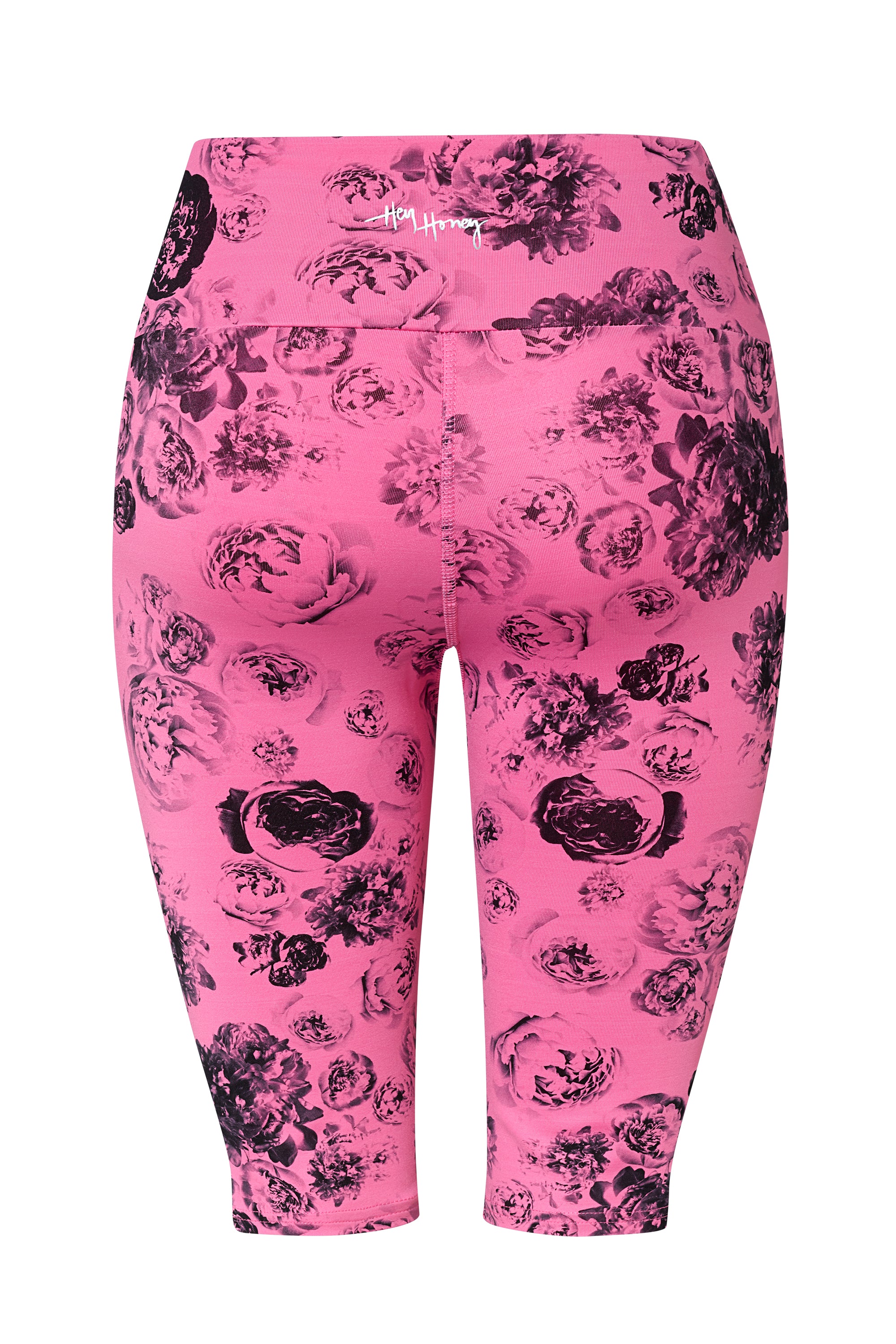Long Biker Roses | Hey Honey Yoga & Active Wear