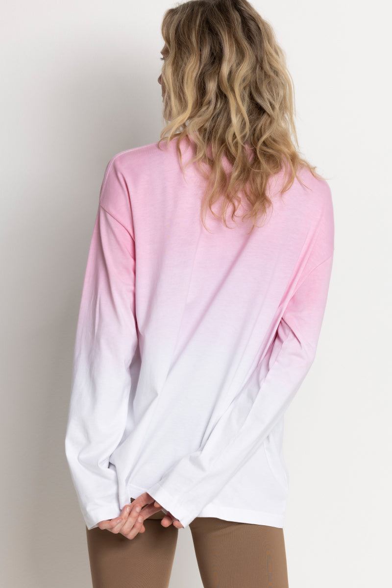 Long Sleeve Tie Dye Silver Pink | Hey Honey Yoga & Active Wear