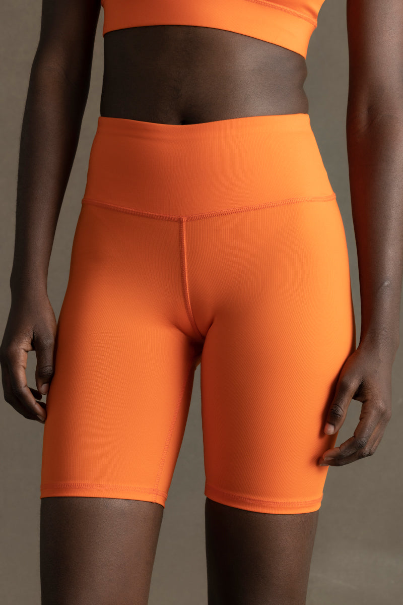 Biker Orange | Hey Honey Yoga & Active Wear