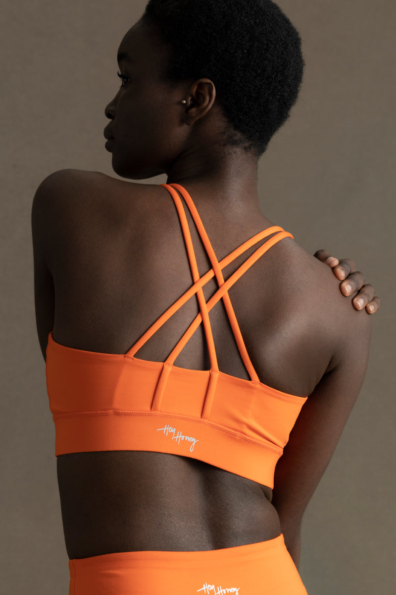 Criss-Cross Bra Orange