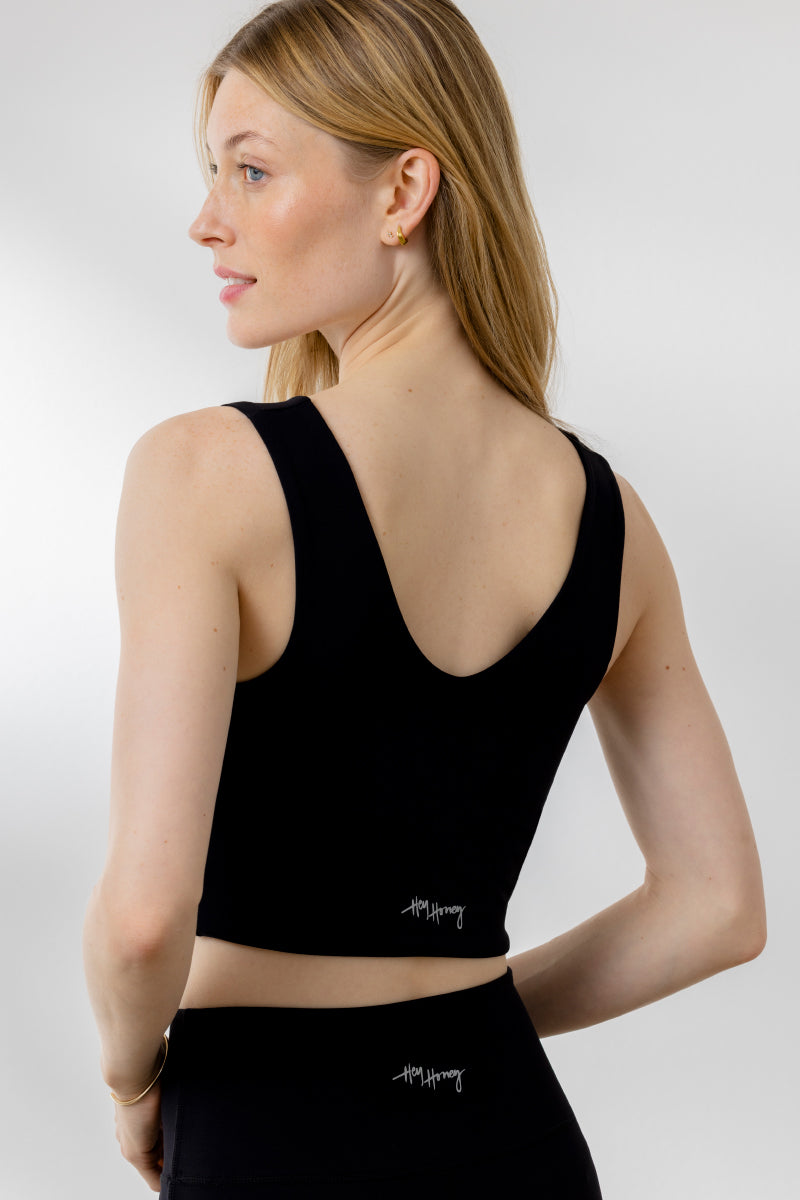 Bustier Soft Black | Hey Honey Yoga & Active Wear