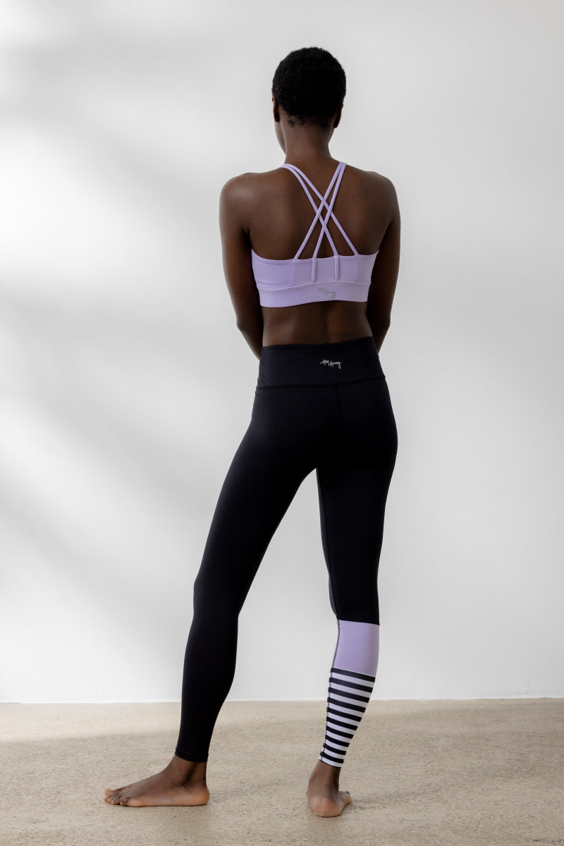 Criss-Cross Bra Lavender | Hey Honey Yoga & Active Wear