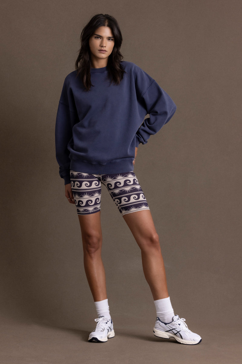 Biker Bluewave | Hey Honey Yoga & Active Wear