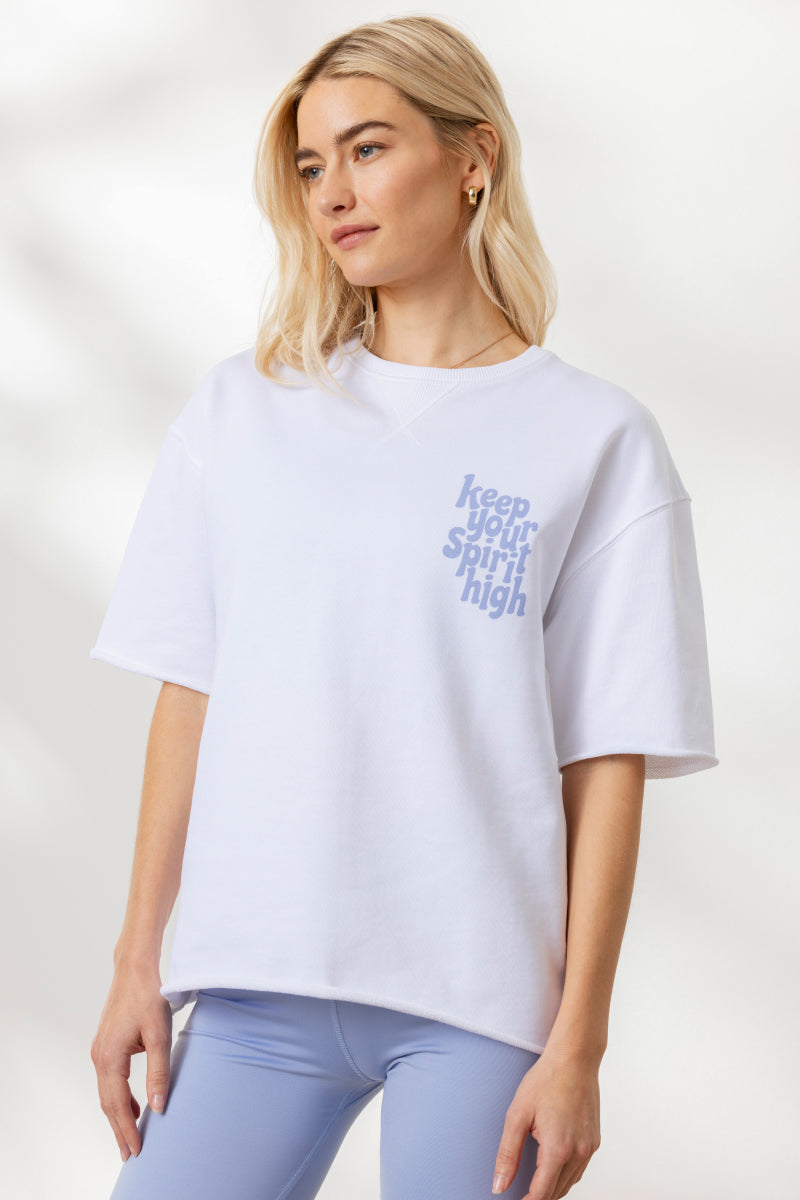 Sweatshirt Spirit White | Hey Honey Yoga & Active Wear