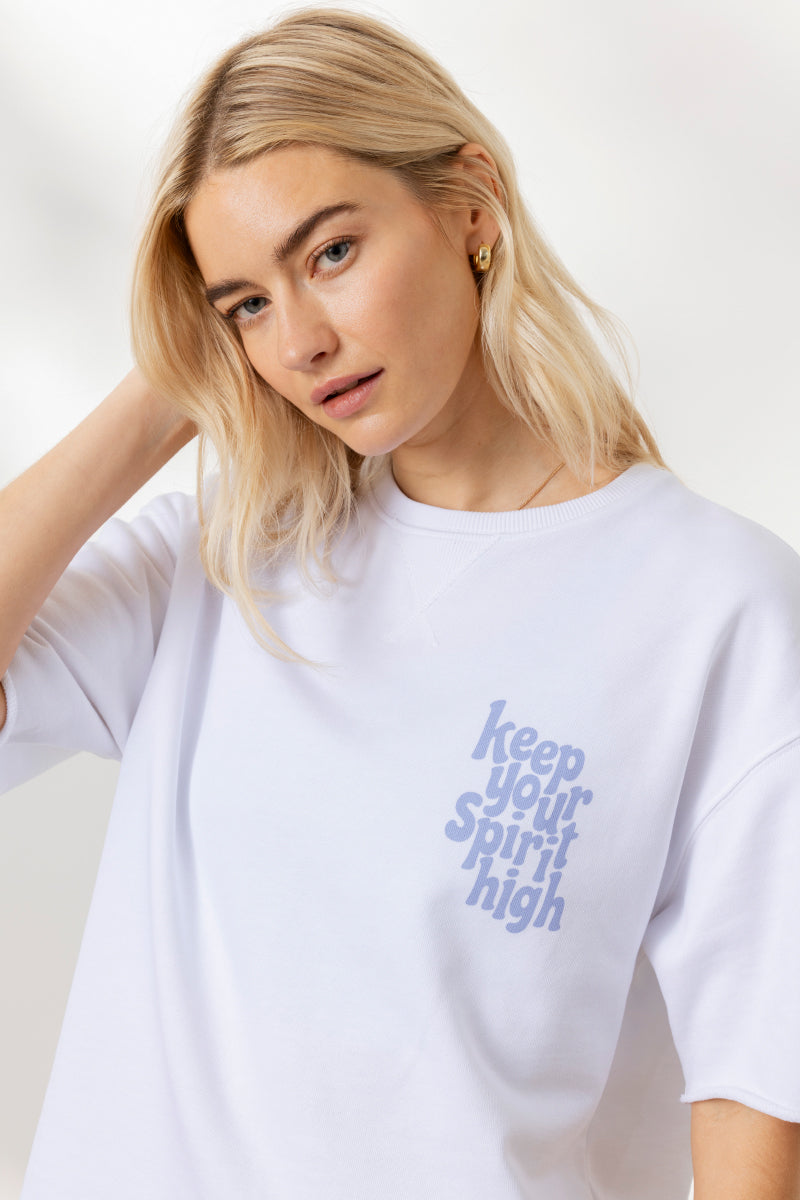 Sweatshirt Spirit White | Hey Honey Yoga & Active Wear