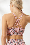 Criss-Cross Bra Bandana Candy | Hey Honey Yoga & Active Wear