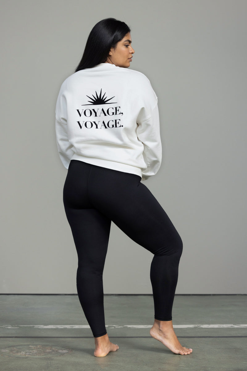 Sweater Voyage Off-White | Hey Honey Yoga & Active Wear