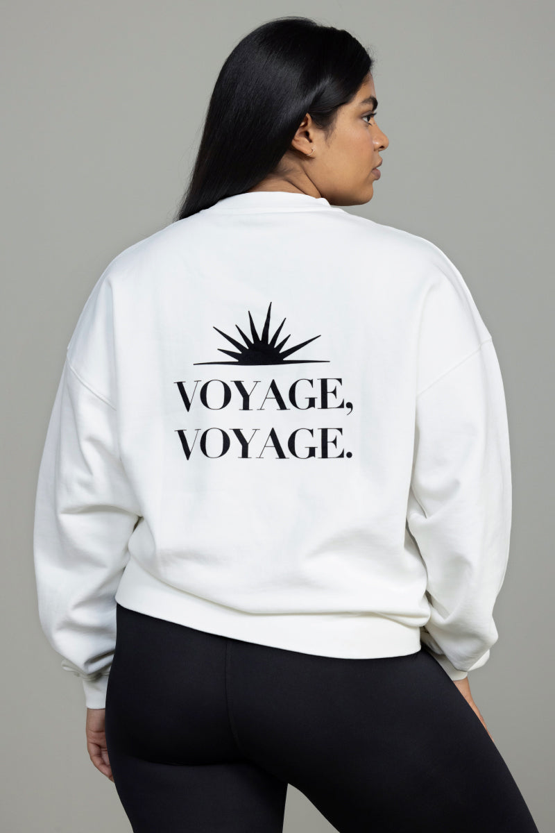 Sweater Voyage Off-White | Hey Honey Yoga & Active Wear