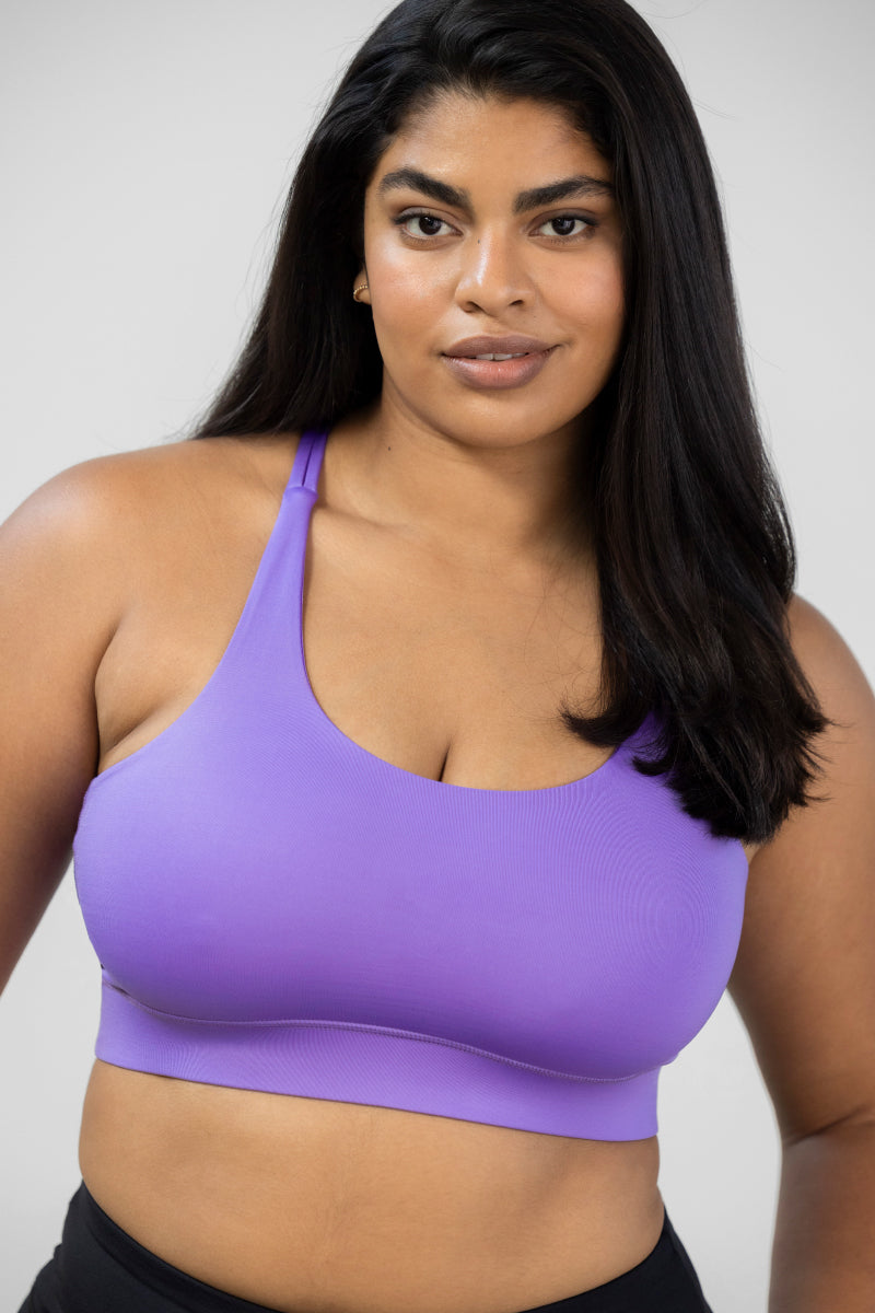 Criss-Cross Bra Violet | Hey Honey Yoga & Active Wear
