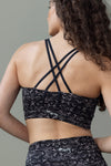 Criss-Cross Bra Samadhi Black | Hey Honey Yoga & Active Wear