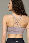 Criss-Cross Bra Unicolor Dove | Hey Honey Yoga & Active Wear
