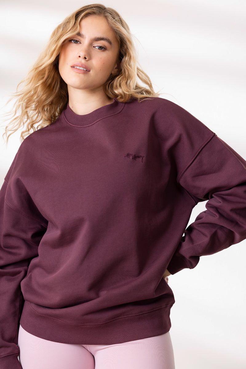 Sweater Wine | Hey Honey & Active Wear