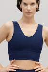 Bustier Ribbed Blue Depth | Hey Honey & Active Wear