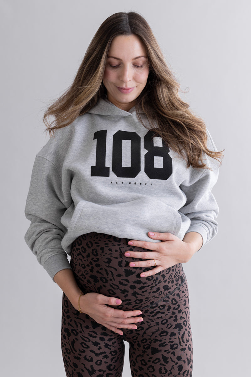 Maternity Leggings Mono Leo Soft Brown | Hey Honey & Active Wear