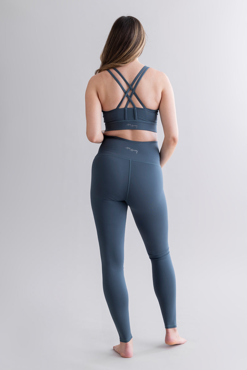 Maternity Leggings Cotton Touch Teal | Hey Honey & Active Wear