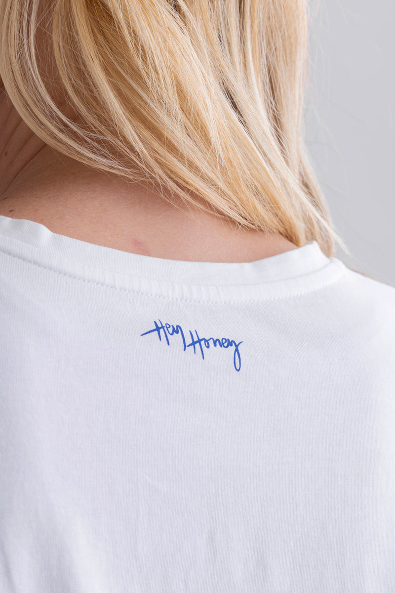 Muscle Tank Strawberries White | Hey Honey & Active Wear