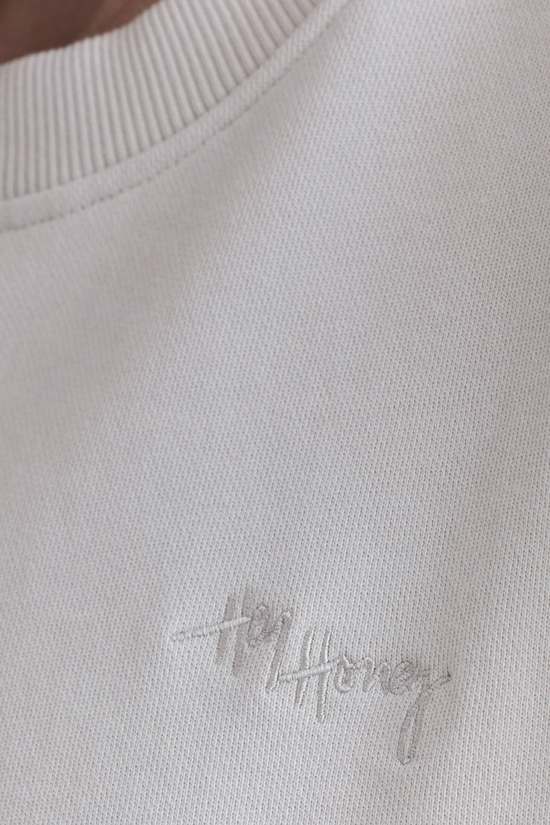 Short Sleeve Sweat Off White | Hey Honey & Active Wear