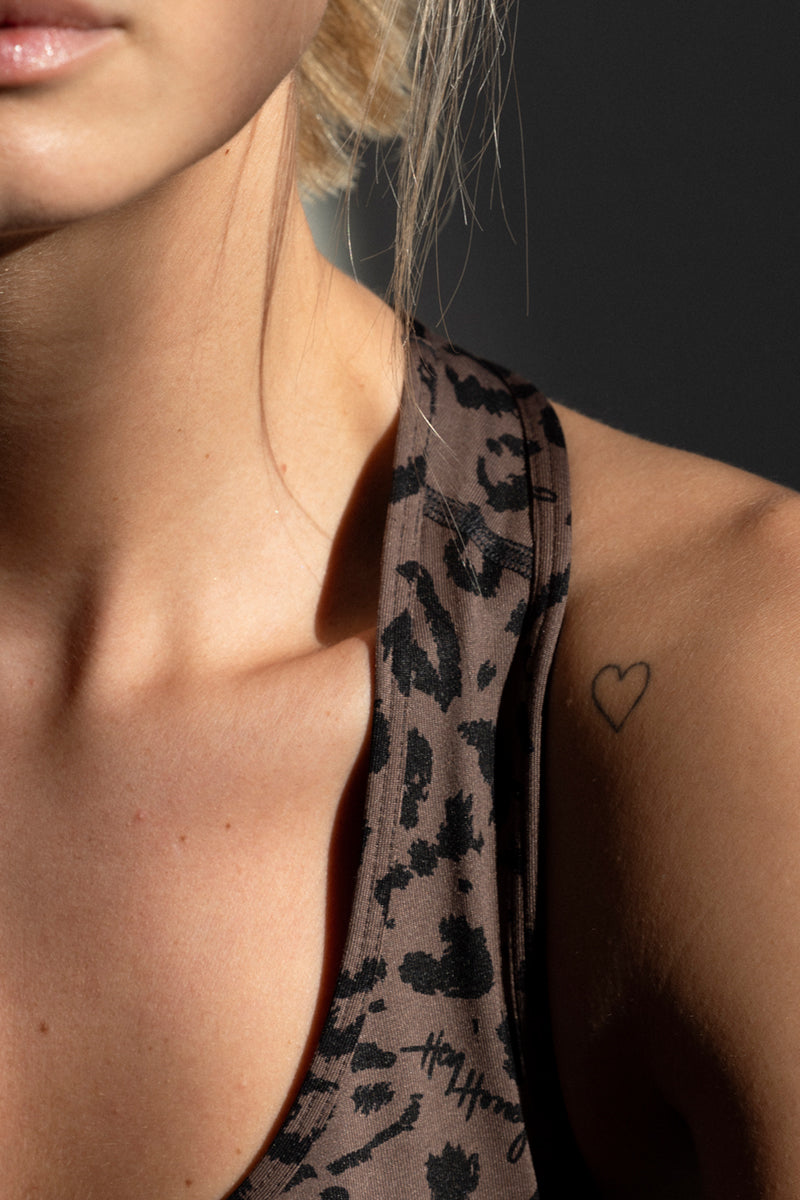 Bra Mono Leo Soft Brown | Hey Honey & Active Wear