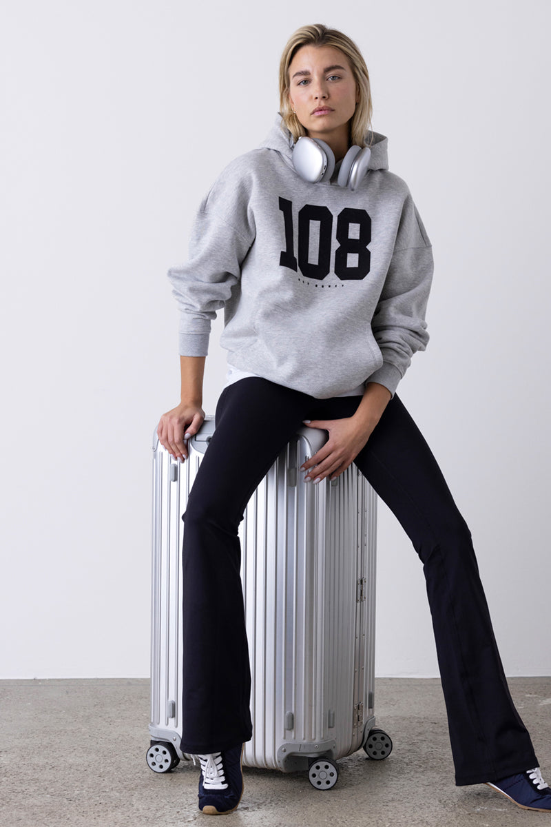 Hoodie Grey Melange 108