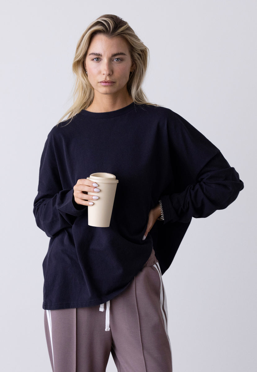 Oversized Longsleeve Peace Black | Hey Honey & Active Wear