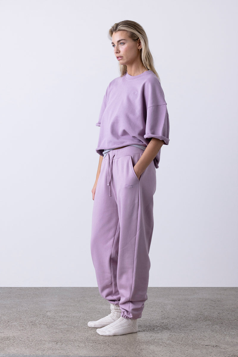 Short Sleeve Sweat Mauve