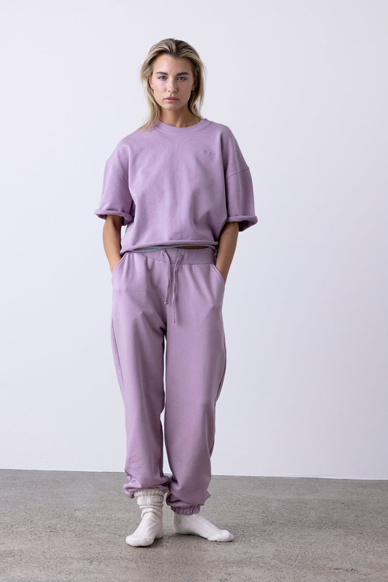 Short Sleeve Sweat Mauve