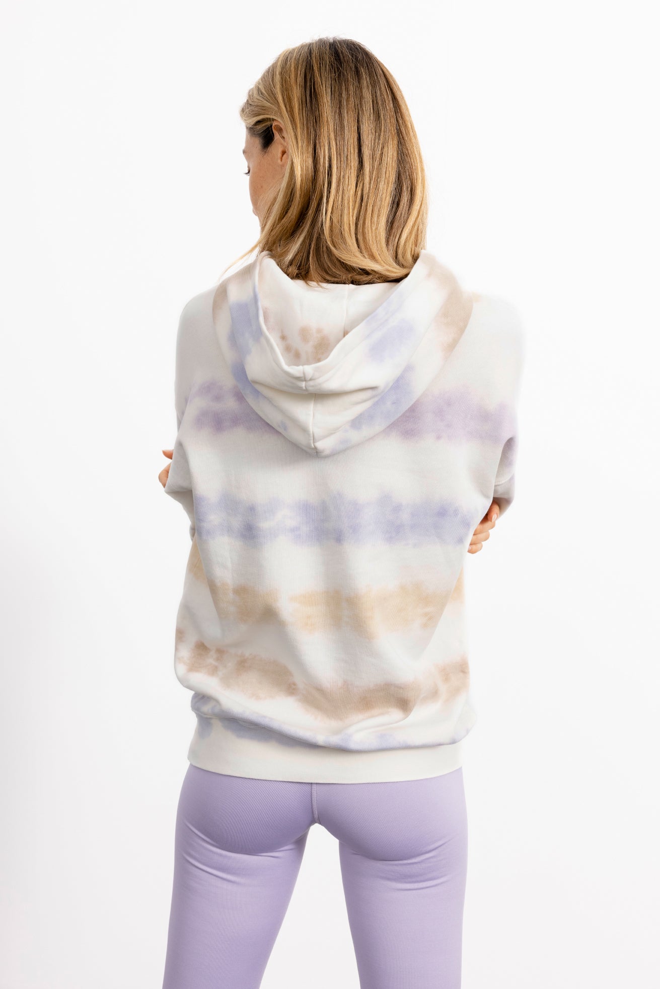 Hoodie Lilac Tie | Hey Honey Yoga & Active Wear