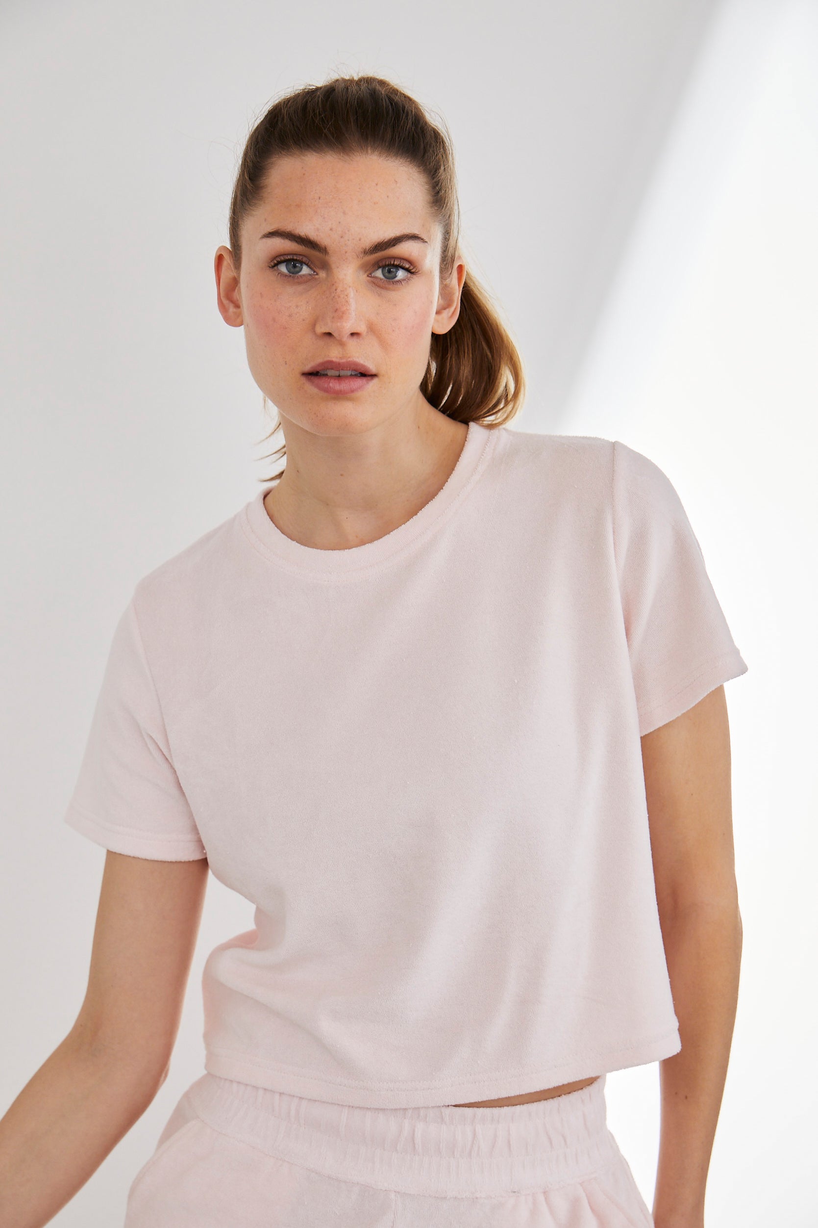 Terry Shirt Rosé | Hey Honey Yoga & Active Wear